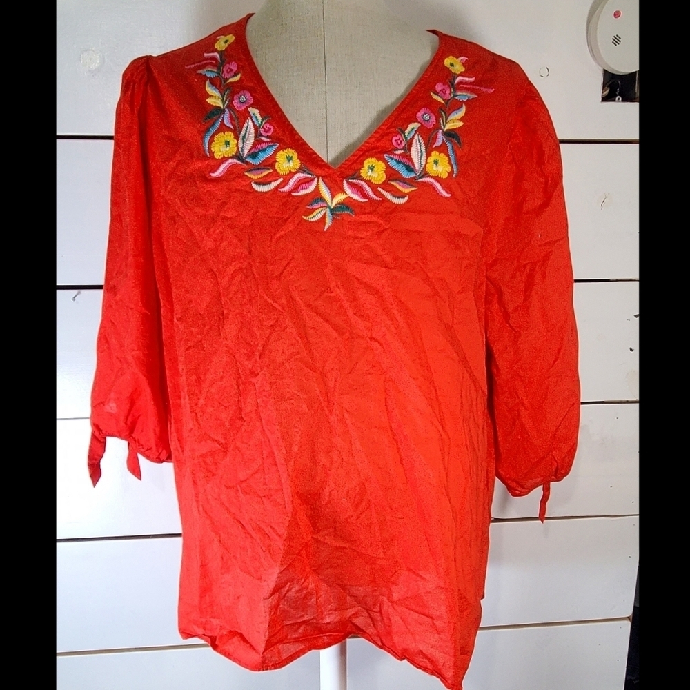 Red pioneer woman shirt size 3X